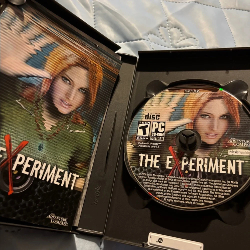 The Experiment PC CD-ROM Software Game .